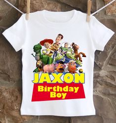 A cool, unique Toy Story birthday shirt personalized with your child's name and age. All shirts are 100% cotton. I use a professional heat press to transfer the image, NOT a home iron. I will personalize it with your child's name and age for no addition cost. I use high quality shirts from ARB Blanks. These are very soft shirts, not thin undershirts. Please see the size chart below for the t-shirts and choose your options in the drop down menus. *Please note heat pressed shirts may become distressed through wash/wear. Always wash them inside out on a delicate cycle using mild detergent and no bleach. 4 Birthday Shirt, Toy Story 4 Birthday, Heat Press Shirts, 4 Birthday, Story Birthday, Unique Toys, Toy Story Birthday, Birthday Shirt, 4th Birthday