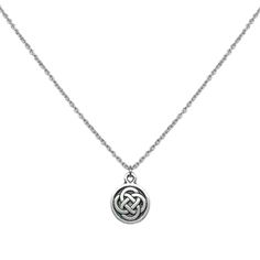 PRICES MAY VARY. Small Satin Finish Pewter Embossed Irish Knot Charm Pendant Necklace Pendant: 1/2 Inch Diameter. Double sided - Same Design on both sides! 1.6mm Stainless Steel Necklace Chain with Lobster Claw Clasp Closure Hypoallergenic! Great for Sensitive Skin Ships in Beautiful Loralyn Designs Gift Box This unique, Celtic love knot charm necklace will make a great addition to any jewelry collection. The small, 1/2 inch diameter pewter pendant features an embossed Celtic knot. The Celtic de Celtic Knot Circle, Celtic Knot Cross, Celtic Infinity Knot, Ancient Irish, Claddagh Necklace, Celtic Knot Necklace, Celtic Love Knot, Celtic Knot Designs, Celtic Necklace