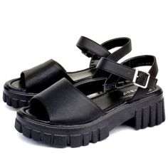 Step Out In These Stylish Lug Sole Platform Sandals New In Box Vegan Leatherette Material Wide Band Uppers Adjustable Buckle Ankle Straps Lightly Padded Insole Chunky Block Heels Fitting: True To Size. Regular Foot Width. Black Chunky Platform Sandals With Open Toe, Black Open Toe Sandals With Chunky Platform, Black Chunky Platform Open Toe Sandals, Trendy Black Sandals With Chunky Platform, Trendy Black Chunky Platform Sandals, Trendy Synthetic Slingback Sandals With Chunky Platform, Trendy Black Synthetic Slingback Sandals, Black Synthetic Block Heel Slingback Sandals, Black Synthetic Slingback Sandals With Block Heel