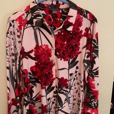 Nwot Tommy Hilfiger Floral Blouse. Tommy Logo Buttons, Nice Weight So It Has A Flattering Fit. Never Been Worn, Perfect Condition. Beautiful Rich Colors, Black And Red Floral Design. I Also Have The Same Blouse Listed In White And Pink, I’ll Give A Great Discount On A Bundle, Make Me An Offer! Tommy Hilfiger Long Sleeve Blouse, Tommy Hilfiger Long Sleeve Blouse For Spring, Tommy Hilfiger Spring Blouse For Work, Tommy Hilfiger Blouse For Spring Workwear, Tommy Hilfiger Spring Workwear Blouse, Tommy Hilfiger Red Long Sleeve Shirt, Elegant Long Sleeve Tops By Tommy Hilfiger, Elegant Long Sleeve Tommy Hilfiger Tops, Tommy Hilfiger Tops