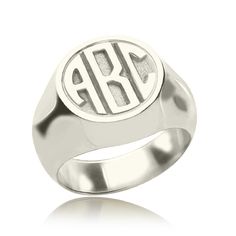 Valentine's Day Signet Ring Gifts for Men with Block Monogram - Monogram Rings Initials Engraved Rings Circle Block Rings Rose Gold Plated Personalized Name Rings 0.59This custom monogrammed ring is a beautiful accoutrement to any monogram jewelry collection. Monogram Rings, Monogram Ring Gold, Puzzle Jewelry, Marquise Ring, Monogram Ring, Ring Men, Monogram Jewelry, Infinity Ring, Gold Monogram