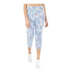 Teez-Her Women's Casual Pants Blue & Pink Wildflower Tummy-Control Capri Pants Nwt Same/Next Day Shipping Offers Welcome Refresh Your Warm-Weather Wardrobe With These Soft, Stretch-Enhanced Capri Pants Flaunting A Vibrant Pattern. 94% Cotton / 6% Spandex Machine Wash; Tumble Dry Imported Blue Floral Print Pants For Spring, Spring Blue Floral Print Pants, Casual Printed Blue Bottoms, Casual Blue Printed Bottoms, Blue Floral Print Trousers, Printed Blue Bottoms For Loungewear, Blue Printed Bottoms For Loungewear, Blue Printed Loungewear Bottoms, Blue Floral Print Ankle-length Pants