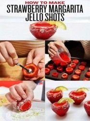 the recipe for strawberry margarita shots is shown on an instagramt page, and it appears to be made from scratchsticks