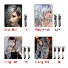 🔥🔥Silver Gray Natural Hair Dye Cream Gray Hair Dye, Silver Hair Dye