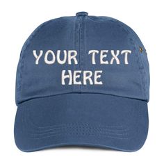 PRICES MAY VARY. We take proud on being an American company and we bring you the best of custom and personalized embroidery. Simply select the color of your sun hat, and then customize it with your own text and words. Choose among a wide range of fonts and colors! Stay fresh and dry with our golf hat featuring an anti-sweat band. Exercise and play your favorite sports without having sweat running consistently into your eyes anymore! Add a classic touch to your outfit with our 100% cotton 6 panel Customizable Custom Baseball Cap With Curved Bill, Customizable Snapback Hat With Curved Brim, Customizable Cotton Snapback Dad Hat, Customizable Cotton Baseball Cap With Curved Bill, Customizable Blue Baseball Cap With Curved Brim, Customizable Cotton Trucker Hat With Curved Bill, Customizable Cotton Hat With Curved Bill, Customizable Curved Bill Cotton Baseball Cap, Custom Cotton Hat With Curved Bill