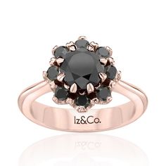 Black White Diamond Ring, Black Diamond Engagement Ring, Black Diamond Engagement, Engagement Ring For Her, White Diamond Ring, Black Diamond Ring Engagement, Black Diamond Ring, Favorite Rings, Rings For Her