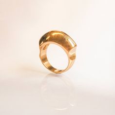 Gold Dome Ring, Dome Ring, 14k Gold Statement Ring, Unique Women's Ring, Unusual Gifts For Her, Gift Gold Dome Ring, Minimal Ring, Gold Statement Ring, Contemporary Ring, Dome Ring, For Her Gifts, Domed Ring, Ring Unique, Unusual Gifts