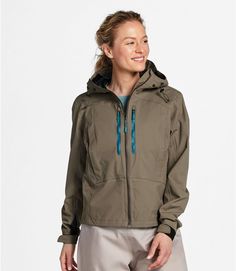 Women's Emerger II Wading Jacket | Jackets & Vests at L.L.Bean Rain Jacket Women, Fishing Outfits, Profile Design, Fishing Gear, Hunting Fishing, Ll Bean, Winter Sale, L L Bean, Outerwear Women