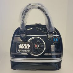 Loungefly Star Wars Bb-9e Darth Vader Limited Edition Handbag. Includes Dust Cover Bag Brand New With Tag Black Handheld Bag With Dust Bag Included, Shopping Tote Bag With Case Included, Disney Princess Jasmine, Mermaid Lagoon, Loungefly Bag, Storm Trooper, Loungefly Disney, Disney Alice, Heart Logo