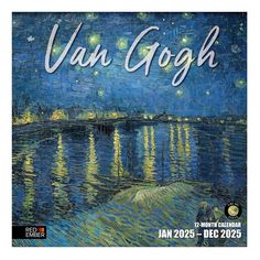 van gogh poster with the words van gogh on it