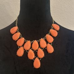 Nwot Beautiful Chunky Statement Necklace, Color Orange, Womens Jewelry Necklace, Statement Necklace, Jewelry Necklaces, Women Jewelry, Necklaces, Orange, Women Shopping