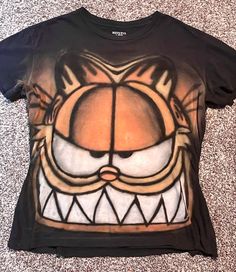 Vintage Garfield All over Print T Shirt Outfit  For Men  For Women Easy 30 day return policy Print T Shirt Outfit, T Shirt Outfit For Men, Garfield Shirt, Silly Clothes, Vintage Garfield, T Shirt Outfit, Outfit For Men, Baggy Pants, Cool Fits