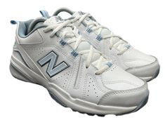 New Balance  WX608 Training Shoes  WX608WB5  White and Blue Colorway Athletic  +++Womens Size 8.5+++ Preowned  Fast Shipping New Balance 608, New Balance White, Shoes New Balance, New Balance Sneaker, Training Shoes, New Balance, White Blue, Athletic Shoes, Shoe Accessories