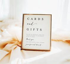 "This Cards And Gifts Sign is a digital editable template, using Templett.com. Edit right in your web browser. It features a modern typography and classic style. Such an elegant Gift Box Sign will be the perfect touch for your Wedding, Rehearsal dinner, Engagement party, Vow Renewal, Bridal Shower, Bachelorette Party or other event.  You will receive an access link within minutes after purchase to your email. Make your edits (wording, font, background color etc.), download and print at home or with print shop/copy center/photo lab. Please try free demo before purchase! ✅FULLY CUSTOMIZABLE TEXT, INCLUDING COLOR, SIZE AND STYLE ✅NO SOFTWARE TO INSTALL ✅NO FONTS TO DOWNLOAD ⬇️TRY THE DEMO BEFORE PURCHASE 🆓️FREE DEMO🆓️ TRY IT BEFORE YOU BUY IT Copy and paste this url into your web browser: h Cards And Guest Book Sign, Sign For Present Table, Bridal Shower Gift Station, Bridal Shower Present Table, Wedding Registry Sign, Wedding Card Sign Ideas, Card Box Sign Wedding, Wedding Card And Gift Table, Cards And Gifts Wedding Sign