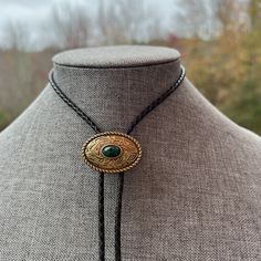 "Choose the custom length that works best for your style and frame.  Measurements are from tip to tip.  Measurements are approximate and not exact, these are handmade items which have minor variations. 34\" Extra Short 36\" Short 38\" Standard 40\" Long 42\" Extra Long Each Bolo Tie Comes in a gift box for safe shipping and easy gift giving. How to Store / Straighten / Flatten Once you receive your bolo, and between wearing, you can hang the tie over a tie rack, hook, doorknob, etc and gravity w Adjustable Green Artisan Jewelry, Artisan Adjustable Green Jewelry, Green Adjustable Artisan Jewelry, Western Style Gold Lariat Jewelry, Adjustable Western Metal Necklace, Vintage Style Concho Lariat Necklace, Vintage Concho Lariat Necklace, Adjustable Gold Concho Jewelry, Elegant Concho Jewelry For Festival