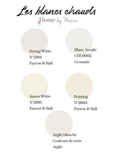 the names and colors of french paint