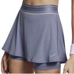 Nike | Court Dri Skort Flouncy Tennis Skirt In Grey | Size Xs Women's Nwot Nike Skirts, Tennis Skirt, Nike Women, Tennis, Womens Skirt, Nike, Skirt, Grey, Women Shopping