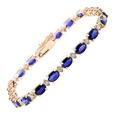 16.97 Carat Natural Sapphire 14K Solid Yellow Gold Diamond Bracelet Item Type: Bracelet Item Style: Tennis Item Length: 7 Inches Item Width: 4.00 mm Material: 18K Yellow Gold Mainstone: Sapphire Stone Color: Blue Stone Weight: 16.27 Carat Stone Shape: Oval Stone Dimensions: 6.00x4.00 mm Stone Creation Method: Natural Stone Treatment Method: Heat-treated Gemstone 1: Diamond Stone Color: F-G Stone Clarity: VS2-SI1 Stone Weight: 0.70 Carat Stone Shape: Round Stone Creation Method: Natural Stone Tre Gold Diamond Bracelet, Bracelet Tennis, Bracelets Gold Diamond, La Face, Oval Stone, Sapphire Stone, Natural Sapphire, Sapphire Diamond, Tennis Bracelet