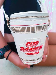 Yummy Cup of Ramen Noodle Handbag - The Floratory Cup Of Ramen, Funny Purses, Cup Ramen, Funky Purses, Jelly Purse, Ramen Noodle Soup, Unique Tote Bag, Ramen Noodle, Middle Name