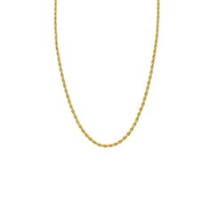 This gorgeous rope chain is made of stainless steel, making it incredibly durable and long-lasting. The chain itself measures 3mm thick and comes in multiple sizes (16", 18", 20" and 24"), allowing you to customize your purchase according to your own style. -Stainless Steel-Water resistant-Thickness 3mm-Hypoallergenic, Nickel and Lead Free *Jewelry Care Disclaimer: With appropriate care our jewelry does not tarnish. In order to preserve its authenticity and shine, we suggest keeping all part fro Classic Rope Chain Necklaces As Gift, Classic Rope Chain Necklaces For Gifts, Elegant Rope Chain Link Necklace As Gift, Classic Rope Chain Necklace For Gift, Elegant Delicate Rope Chain Necklace, Elegant Rope Chain Necklace With Adjustable Snake Chain, Elegant Rope Chain Necklace With Adjustable Link, Elegant Rope Chain Link Necklace With Delicate Chain, Elegant Rope Link Chain Necklace