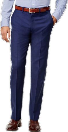 Navy Semi-formal Trousers, Elegant Blue Bottoms For Semi-formal Occasions, Elegant Blue Bottoms For Semi-formal Events, Semi-formal Navy Bottoms With Welt Pockets, Semi-formal Blue Dress Pants With Pockets, Blue Elegant Dress Pants For Business, Elegant Blue Dress Pants For Business, Navy Business Pants With Pockets, Tailored Blue Dress Pants For Office