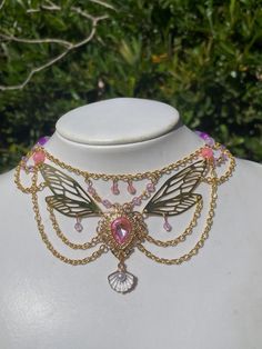 ️ Pink Pixie, Fantasy Jewelry, Beaded Necklaces, The Pink, Necklace Etsy, Beaded Necklace, Jewelry Necklaces, Necklaces, Ships