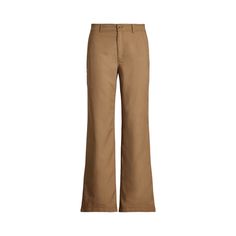 An enduring staple that can be dressed up or down these canvas pants are cut for a wide-leg silhouette to create a leg-elongating effect. Wide Leg Chinos With Welt Pockets, Ralph Lauren Elegant Wide Leg Bottoms, Ralph Lauren Classic Wide Leg Bottoms, Elegant Ralph Lauren Wide Leg Bottoms, Elegant Ralph Lauren Wide-leg Bottoms, Ralph Lauren Classic Straight Pants, Elegant Ralph Lauren Wide-leg Pants, Classic Ralph Lauren Straight Pants, Ralph Lauren High-waisted Workwear Bottoms