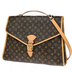 Brand Louis Vuitton Style Hand Bag Color / Material Brown/Monogram Leather Country Of Manufacture France Serial Number Sl0966 Dimension Size ( Inch ) W 16.9 X H 12.2 X D 3.9 " (Approx.) Size ( Cm ) W 43 X H 31 X D 10 Cm (Approx.) Handle Drop ( Inch /Cm ) 1.2 "/ 3 Cm (Approx.) Shoulder Drop ( Inch /Cm ) 16.1 - 19.7 "/ 41 - 50 Cm(Approx.) Come With ( Accessories) Shoulder Strap Pockets Outside - Inside Zipper Pocket*1 Example Of Ranks S New,Unused Sa Less Frequently Used Items A There Is A Little Formal Bags With Branded Hardware And Monogram Canvas, Formal Monogram Canvas Bags With Branded Hardware, Monogram Canvas Satchel With Gold-tone Hardware For Travel, Formal Monogram Canvas Flap Bag, Business Monogram Canvas Satchel Shoulder Bag, Monogram Canvas Satchel With Branded Hardware, Business Monogram Canvas Satchel With Top Carry Handle, Business Monogram Canvas Satchel With Top Handle, Formal Monogram Canvas Satchel With Dust Bag