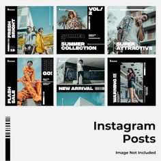 the instagram posts are designed to look like an instagram post