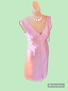 "Deadstock w Tags Vintage 70's Courreges Paris Mod Pink Dress  Size XS - Small  Brace yourselves - 1970s Deadstock Courreges - with tags! In the prettiest shade of pink! Made in France, marked size \"00.\"  One of my favorite parts of this dress is that it's cotton! You can wear it every season - warm or cold!  Pair with a blouse under & tights in winter, while in warmer months you can wear it as a sundress. And you can wash it yourself. This is one easy breezy 365 day Courreges, right here.  I Tights In Winter, New Look Dresses, Maternity Blouse, Cotton String, Easy Breezy, Safety Pin, Size 00, Vintage 1970s, Dress Clothes For Women