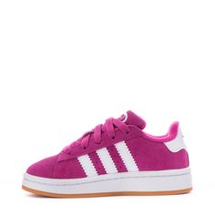 Pink Adidas Sneakers With Three Stripes, Adidas Pink Sneakers With Three Stripes, Adidas School Sneakers, Pink Three Stripes Sneakers With Round Toe, Pink Sneakers With Three Stripes And Round Toe, Pink Three Stripes Round Toe Sneakers, Adidas Sporty Sneakers For School, Sporty Adidas Sneakers For School, Pink Round Toe Sneakers With Three Stripes