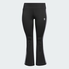 Trendy Adidas Bottoms, Adidas Trendy Stretch Bottoms, Trendy Stretch Adidas Bottoms, Stretch Adidas Bottoms For Streetwear, Trendy Stretch Adidas Activewear, Flared Leggings Plus Size, Adidas Adicolor, Leggings Plus Size, Flared Leggings