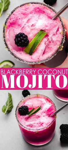 Coconut Summer Drinks, Blackberry Coconut Mojito, Coconut Rum Mojito Recipe, Food And Drink Dinner, Coconut Cocktail Recipes, Summer Mojito Recipe, Blackberry Mojito Recipe, Coconut Mojito Recipe, Light Summer Drinks