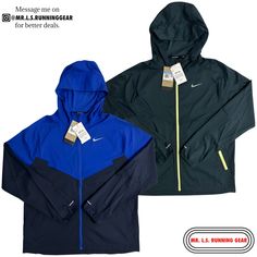 Nwt. Both Jackets Included In A Men’s Size Medium. Windproof Hooded Outerwear For Running, Nike Moisture-wicking Windbreaker For Running, Nike Moisture-wicking Outerwear For Running, Windproof Sportswear Outerwear For Running, Windproof Sportswear For Athletic Use, Windproof Sportswear For Running, Nike Sportswear Running Outerwear, Winter Moisture-wicking Outerwear For Running, Nike Windbreaker For Winter Running