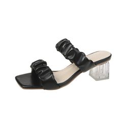 If you are searching out a glittering pair of sandals to feature zing in your summertime season wardrobe, then appear no similarly to those Pleated Material Open Toe Mid Heel Sandals. Exuding each fashion and glamour, those leather-based sandals for ladies characteristic an open-toe layout with a couple of straps throughout the foot and ankle, at the same time as the robust sole offers long-lasting consolation and durability. Footwear to last you a lifetime: This is a really good quality materia Elegant Summer Party Jelly Sandals, Elegant Party Jelly Sandals For Summer, Elegant Jelly Sandals For Summer Party, High Heel Jelly Sandals For Summer, Elegant Jelly Sandals For Summer Evenings, Elegant Evening Jelly Sandals For Summer, Elegant Open Toe Jelly Sandals For Parties, Elegant Round Toe Jelly Sandals For Party, Summer Party Jelly Sandals With Open Heel