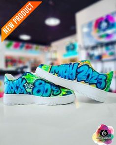 airbrush custom spray paint  Airbrush Custom Rock the 80's Shoes shirts hats shoes outfit  graffiti 90s 80s design t-shirts  AirbrushBrothers shoes Scene Shoes, Graffiti Shoes, Kobe Bryant Shoes, 80s Shoes, Galaxy Shoes, Neon Shoes, Rose Shoes, Shoes Ideas, Shoe Design