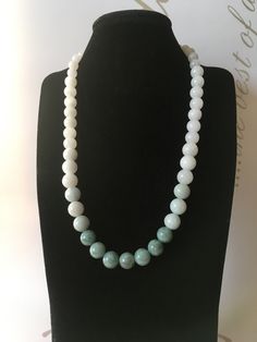 Ombré Jade - Green to White Ombré Jade Necklace Fei Cui Green to White 10mm Jadite Rounds Khotan Mutton Fat 10 & 8mm White Jade Rounds Necklace length plus 2in extender Handmade White Jade Beaded Necklaces, White Single Strand Jade Jewelry, Handmade White Jade Necklaces, White Jade Beaded Necklaces With Round Beads, White Necklace With 8mm Beads, White Round Beaded Necklace 8mm, Adjustable White Jade Necklace, White Adjustable Jade Necklace, Traditional White Jade Necklaces