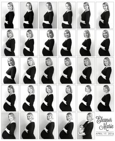 black and white photos of pregnant women in different poses