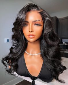 Vendor: LUVME - Human Hair Lifespan: 1+ Years Density: 150%Color: Natural Black Lace: 4x4 HD Transparent - PreCut Length: 18” with Layers Size: Small- Medium ( 20-22 1/5 ) Customization: Bleached Knots, Plucked Hairline Extras: Elastic Band, Adjustable Straps, Wig Combs Disclaimer: This wig is sponsored by LUVME hair. You will receive the unit as pictured. All sales are final. Purchase hair directly from LUVEME —> https://shop.luvmehair.com/discount/dainty Use Discount Code: “DAINTY” for $$$ off Layered Body Wave Wig, Side Part Layers, Upart Wig, Lace Frontal Bob, Glamour Hair, Hair Care Oil, Invisible Lace, Birthday Hair, Black Wig