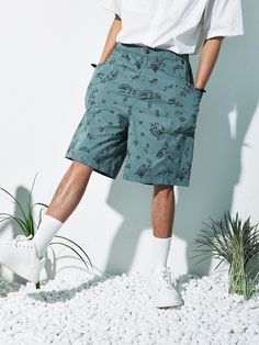 This is a casual and unique pants by MAGOODGAN that is made out of high quality and sturdy material. With distinctive mood of the design and comfortable wear, you can style it for your summer outfit.- Unique pattern print on the fabric- Full elastic waistband- Casual and trendy mood Cotton Pants With Built-in Shorts For Vacation, Summer Cotton Pants With Built-in Shorts, Baggy Summer Bottoms, Baggy Bottoms For Summer, Summer Baggy Bottoms With Elastic Waistband, Casual Patterned Bottoms For Spring, Casual Patterned Pants For Spring, Summer Graphic Print Pants For Streetwear, Baggy Bottoms With Elastic Waistband For Summer