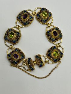 This bracelet has barely ever been worn , if at all. It is in amazing top condition and is beautiful. Rare find ageless beauty. Size  shown in pics Dope Jewelry Accessories, High Windows, Three Necklaces, Earthy Jewelry, Blue Topaz Bracelet, Razzle Dazzle, Chinese Export, Dope Jewelry, Ageless Beauty