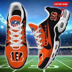 Cincinnati Bengals NFL Air Max Plus Sport Sneakers For Fan Gifts Sporty Lace-up Basketball Shoes For Sports Events, Breathable Low-top Sneakers For Sports Events, Sporty Custom Sneakers Breathable For Sports Season, Sporty Custom Breathable Sneakers For Sports Season, Sporty Breathable Custom Sneakers For Sports Season, Fade-resistant Synthetic Basketball Shoes For Sports Events, Fade-resistant Synthetic Basketball Shoes For Sports, Fade-resistant Lace-up Basketball Shoes, Breathable Custom Sneakers For Sports With Round Toe