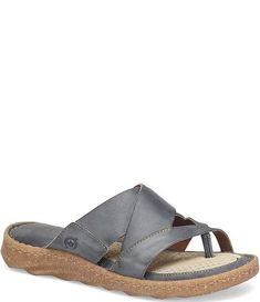 Born Sorja Sport Leather Thong Sandals | Dillard's Casual T-strap Sandals With Leather Footbed And Toe Loop, Leather T-strap Toe Post Sandals With Arch Support, Leather T-strap Sandals For Beach, Comfortable Leather T-strap Sandals With Leather Footbed, Leather Toe Post Flip Flops With Arch Support, Adjustable Leather Toe Post Sandals, Leather Toe Ring Sandals With Leather Footbed For Beach, Comfortable Leather T-strap Sandals With Removable Insole, Adjustable Leather Slip-on Toe Ring Sandals