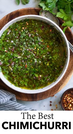 the best chimichuri recipe is made with fresh herbs and spices