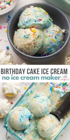 birthday cake ice cream no ice cream maker