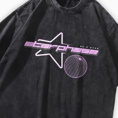 This t-shirt is crafted from 100% pre-washed cotton, ensuring maximum comfort and durability. The eye-catching Starphase Sci-Fi logo adds a unique flair to any urban outfit. Cotton fabric Unisex design Washed black HQ DTG graphic print Oversized fit Drop shoulder Do Not Bleach Hand-wash, Machine-wash Size Chart (cm) Size Chest Shoulder Length Sleeve M 120 57 76 26 L 124 58 78 27 XL 128 60 80 28 XXL 132 62 82 29 Moto Wear, Aesthetic Streetwear, Oversized Outfit, Streetwear Tshirt, Y2k Streetwear, Urban Outfits, Shoulder Length, Unisex Design, Casual T Shirts