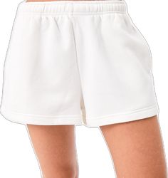 Leisure Athletic Shorts With Built-in Shorts, Solid Color Athletic Shorts With Relaxed Fit, Relaxed Fit Solid Color Athletic Shorts, Trendy Relaxed Fit Solid Shorts, Casual Solid Color Pajama Shorts, Trendy Shorts With Elastic Waistband, Trendy Bottoms With Elastic Waistband And Short Length, Solid Athletic Shorts With Short Inseam For Spring, Stretch Leisure Shorts