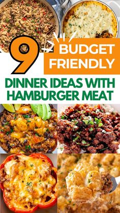 9 dinner ideas with hamburger meat