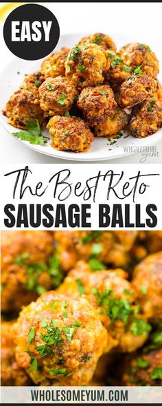 the best keto sausage balls recipe is easy and delicious