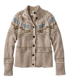 #LLBean: Women's Signature Cotton Fisherman Sweater, Short Cardigan Fair Isle Fisherman Cardigan, Irish Fisherman, Short Cardigan Sweater, Fair Isle Cardigan, Fisherman Sweater, Short Cardigan, Fair Isle Pattern, Fair Isle Sweater, Women's Sweaters